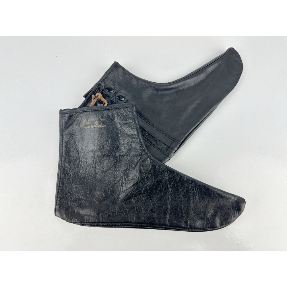 MMC Khuffain Khuff Black Leather Prayer Socks Size 6 Zipper Snap Multan Pakistan